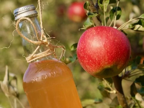 Fermentált almalé és szénsavas üdítő