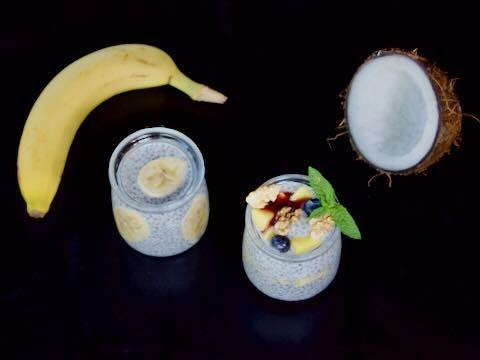 Kókuszjoghurt chiamaggal - élőflórás chia puding recept
